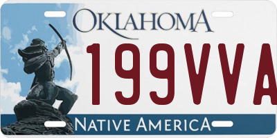 OK license plate 199VVA