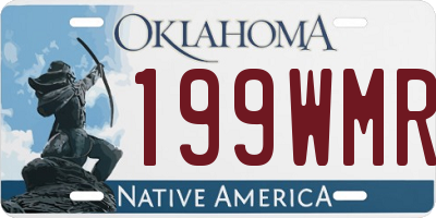OK license plate 199WMR
