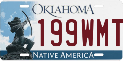 OK license plate 199WMT