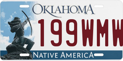 OK license plate 199WMW