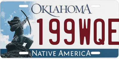 OK license plate 199WQE