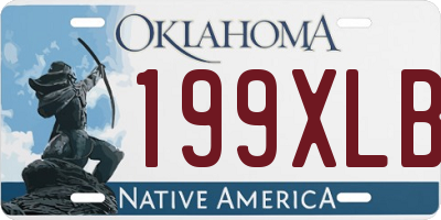 OK license plate 199XLB
