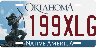 OK license plate 199XLG
