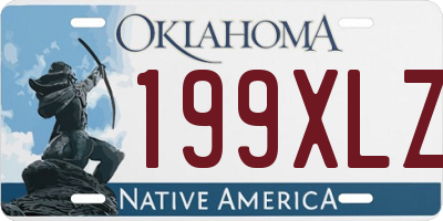 OK license plate 199XLZ