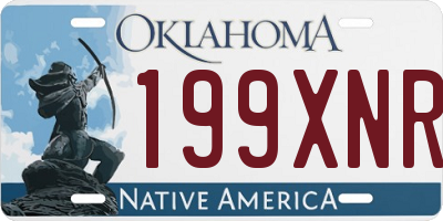OK license plate 199XNR