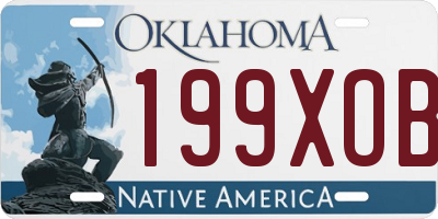 OK license plate 199XOB
