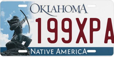 OK license plate 199XPA