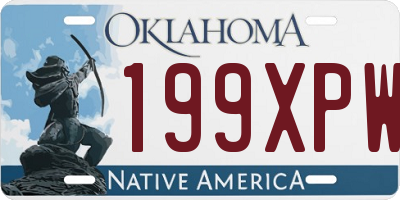 OK license plate 199XPW