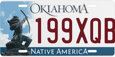 OK license plate 199XQB