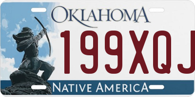 OK license plate 199XQJ