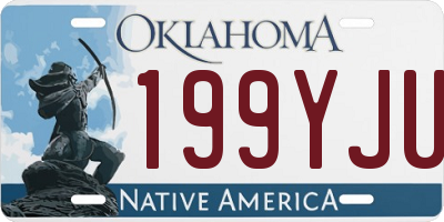 OK license plate 199YJU