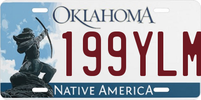 OK license plate 199YLM