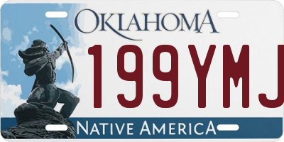 OK license plate 199YMJ