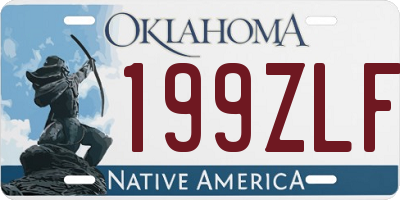 OK license plate 199ZLF