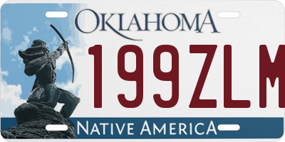 OK license plate 199ZLM