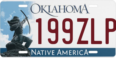 OK license plate 199ZLP