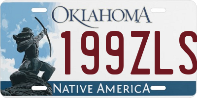 OK license plate 199ZLS