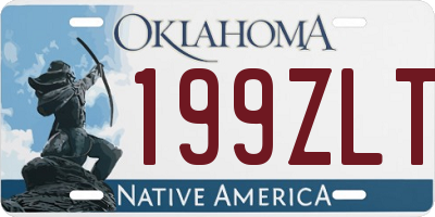 OK license plate 199ZLT