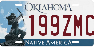 OK license plate 199ZMC