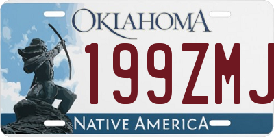OK license plate 199ZMJ