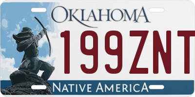 OK license plate 199ZNT