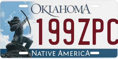 OK license plate 199ZPC