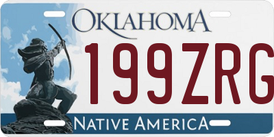 OK license plate 199ZRG