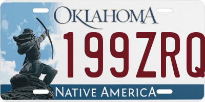 OK license plate 199ZRQ