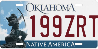 OK license plate 199ZRT