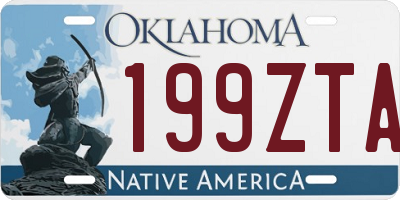 OK license plate 199ZTA