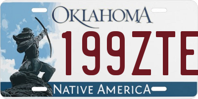 OK license plate 199ZTE