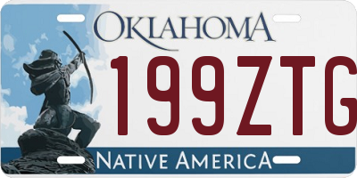 OK license plate 199ZTG