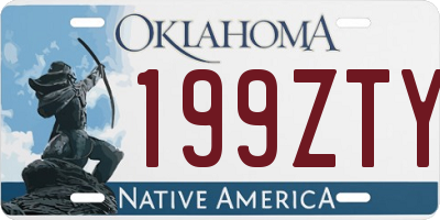 OK license plate 199ZTY