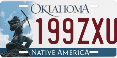 OK license plate 199ZXU