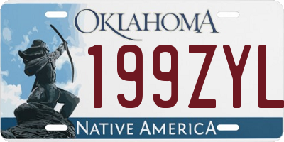 OK license plate 199ZYL