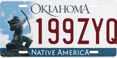 OK license plate 199ZYQ