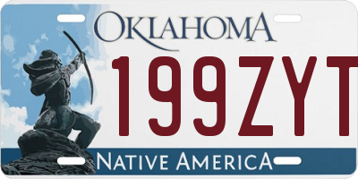 OK license plate 199ZYT