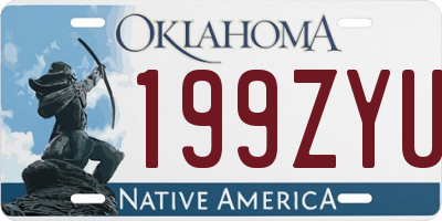 OK license plate 199ZYU