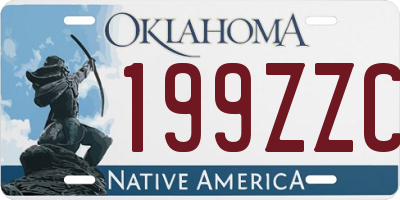 OK license plate 199ZZC