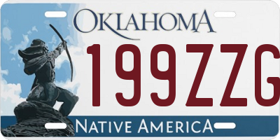 OK license plate 199ZZG