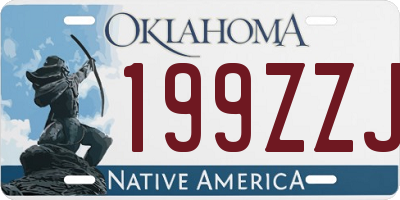 OK license plate 199ZZJ