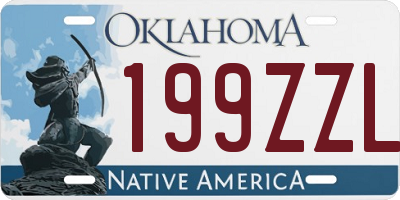 OK license plate 199ZZL