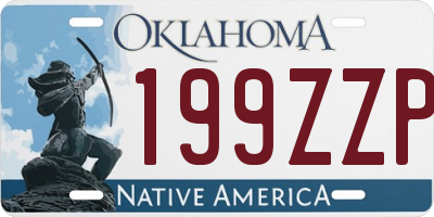 OK license plate 199ZZP