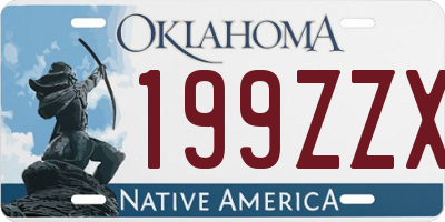 OK license plate 199ZZX