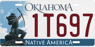 OK license plate 1T697