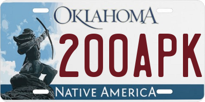 OK license plate 200APK