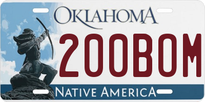 OK license plate 200BOM