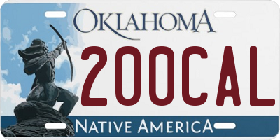 OK license plate 200CAL
