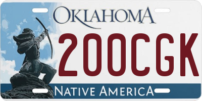 OK license plate 200CGK