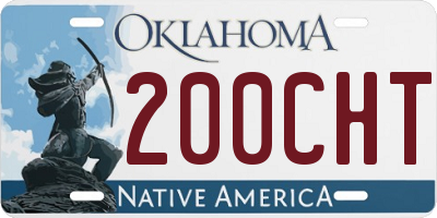 OK license plate 200CHT